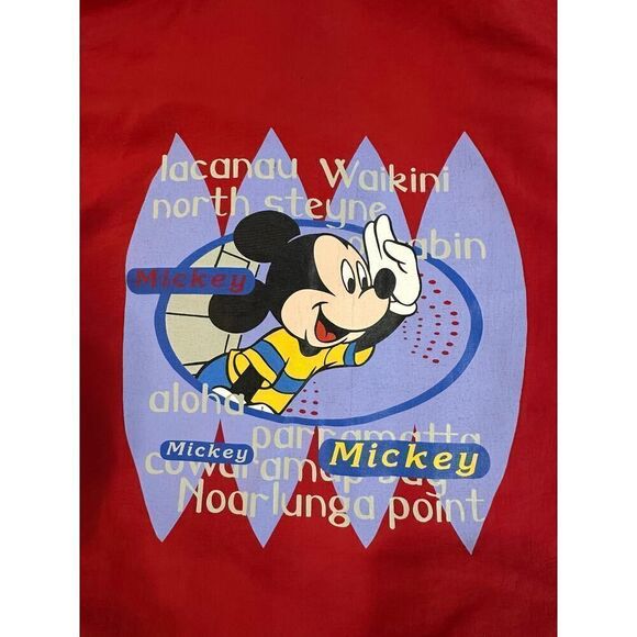 VINTAGE Y2K Mickey Mouse Disney Hawaiian Cruise Reversible Jacket Unisex Medium - Picture 3 of 15